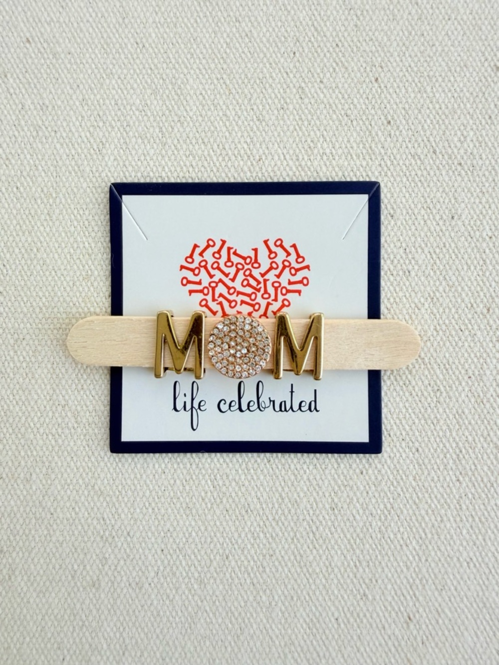 *MOM Charm Set* Retired KEEP COLLECTIVE Gold Pave Disc